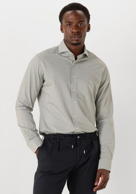 Graue PROFUOMO Klassisches Oberhemd SHIRT X-CUTAWAY JAPANESE KNITTED - large