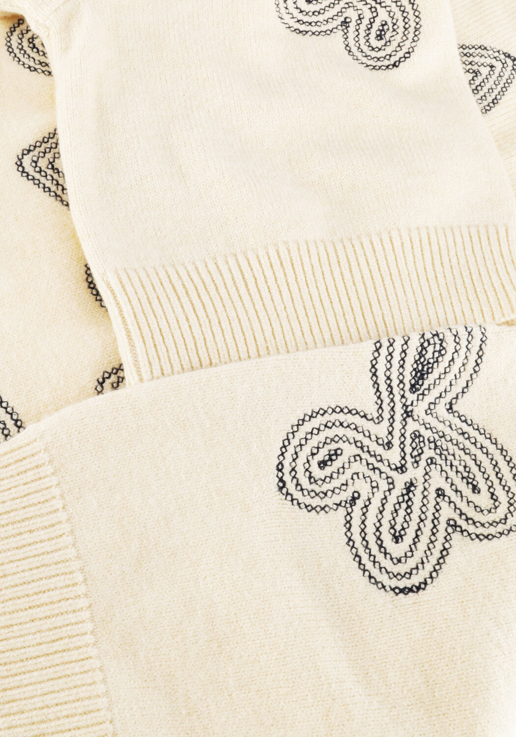 Creme OBJECT Pullover OBJLANEY RUBIN SS PULLOVER - large