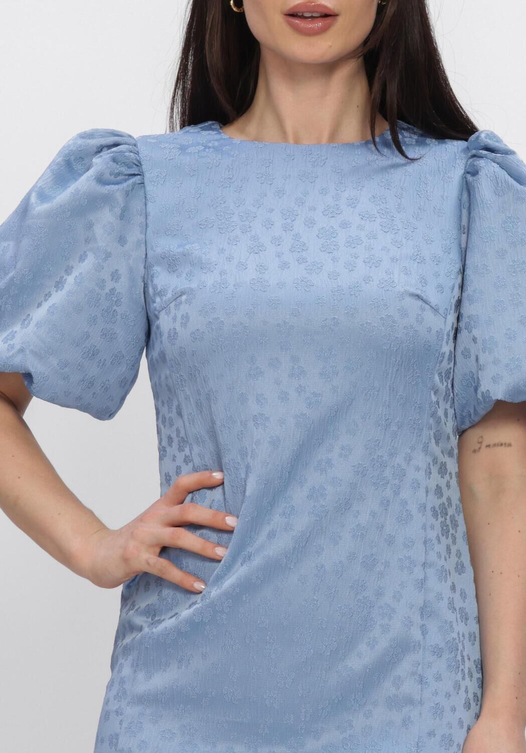 Blaue Y.A.S. Kleider YASSANNE SS DRESS - large