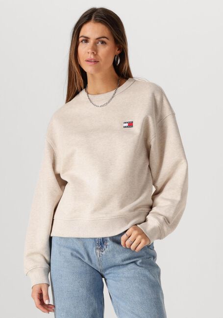 Beige TOMMY JEANS Pullover TJW BXY BADGE CREW - large