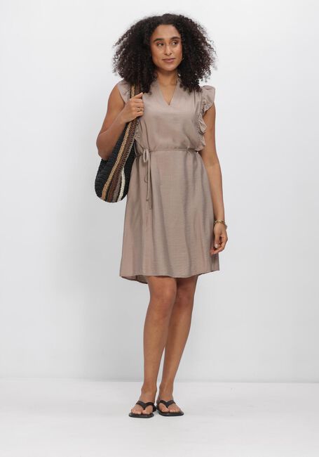 Sand CO'COUTURE Minikleid HERACC FRILL SS CROP V-DRESS - large