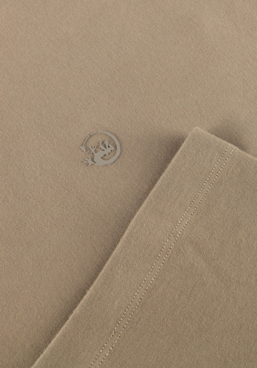 Beige CAST IRON T-shirt REGULAR FIT INTERLOCK - large