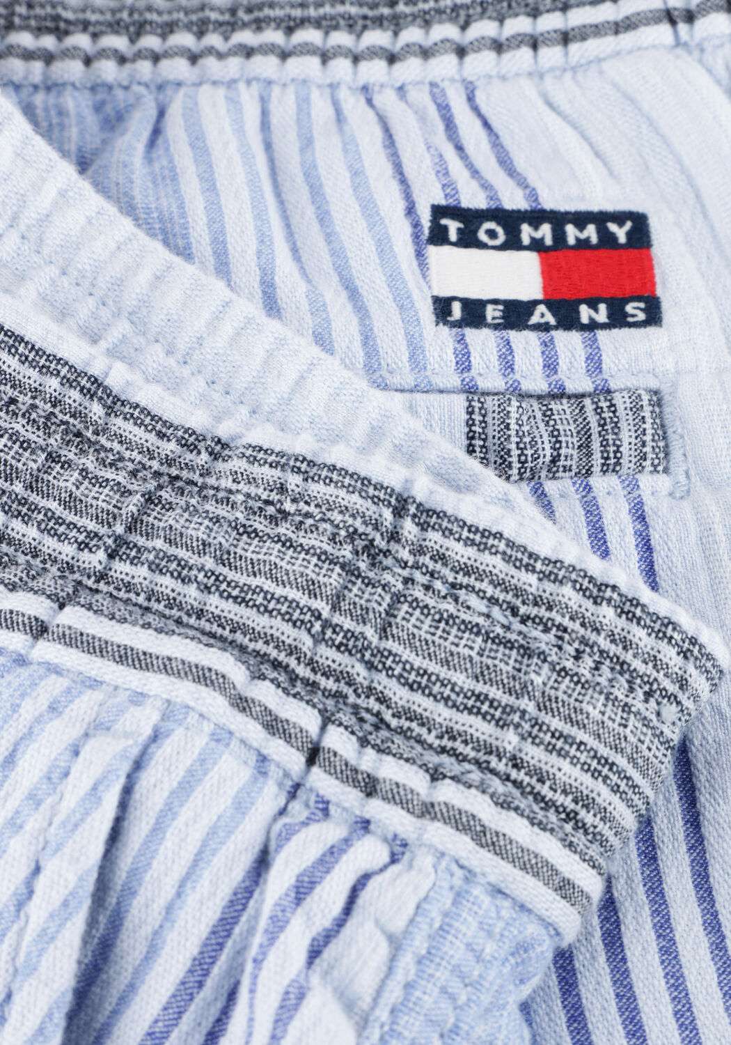 Blaue TOMMY JEANS Kurze Hose TJM TEXTURED STRIPE SHORT EXT - large