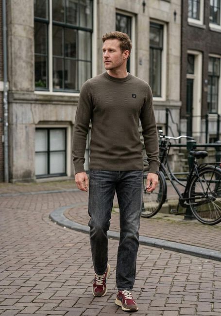 Graue BUTCHER OF BLUE Pullover STRUCTURE CREW - large