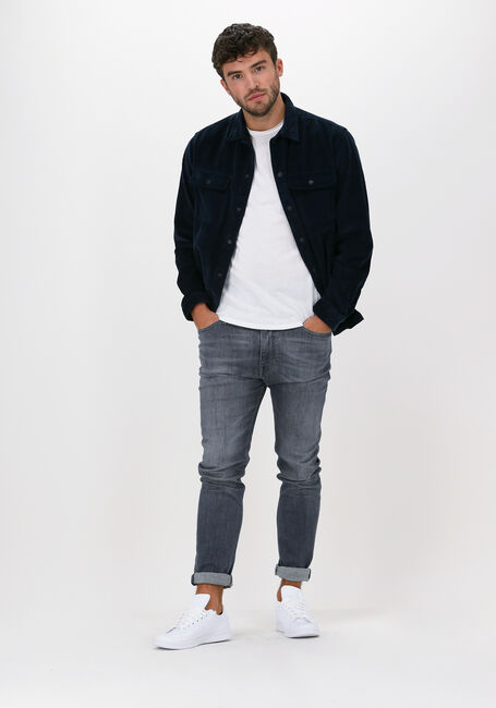 Blaue SELECTED MEN Overshirt SLHLOOSEDECKER OVERSHIRT LS CO - large