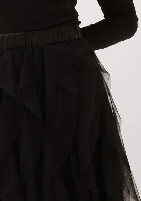 Schwarze SUMMUM Maxirock SKIRT MESH - large