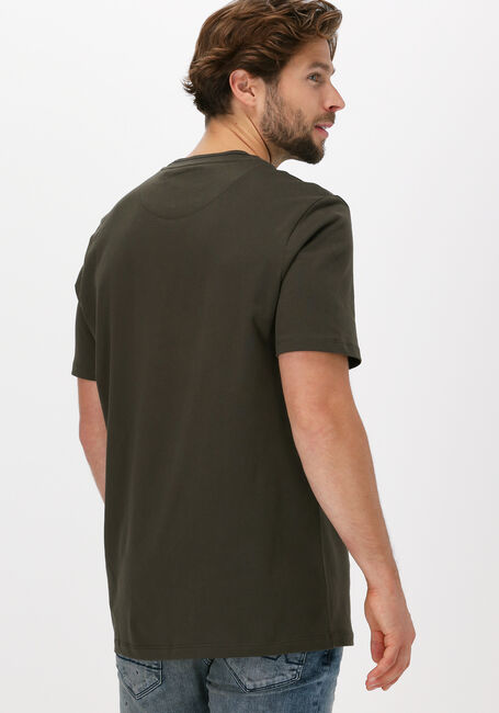 Grüne LYLE & SCOTT T-shirt TIPPED T-SHIRT - large