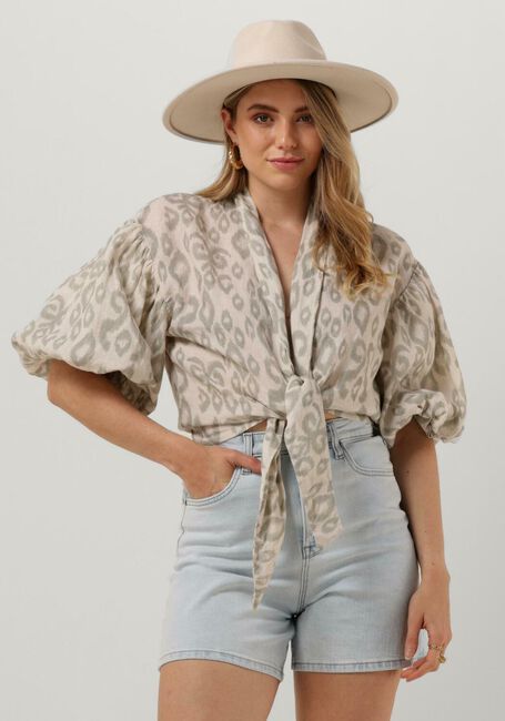 Grüne MR MOOD Blusen MRS MABE TOP PRINTED - large
