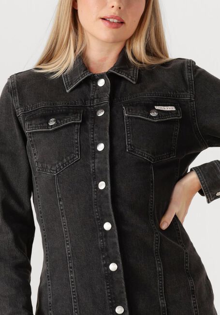 Anthrazit CALVIN KLEIN Minikleid LS DENIM MINI DRESS CK - large