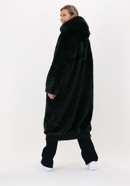 Schwarze UGG Fake-Fur-Jack W KOKO OVERSIZED FAUX FUR COAT - large