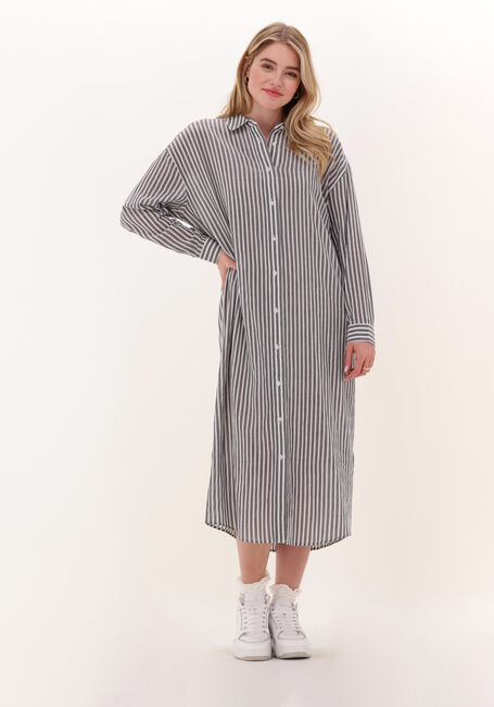Graue JUST FEMALE Midikleid OCEAN SHIRT DRESS - large