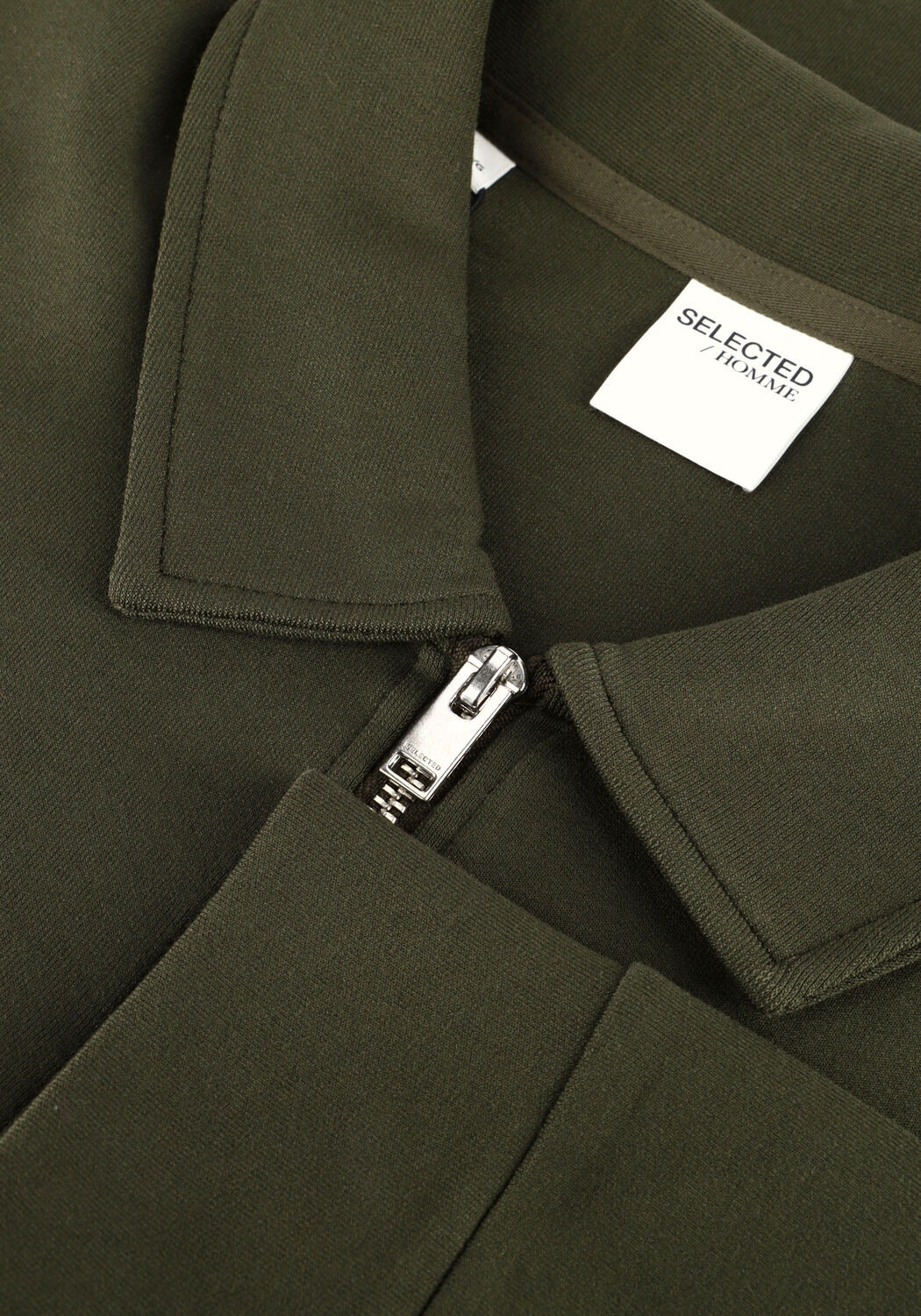 Gr&uuml;ne SELECTED MEN Strickjacke SLHEMANUEL SOFT FULL ZIP SWEAT NOOS - large