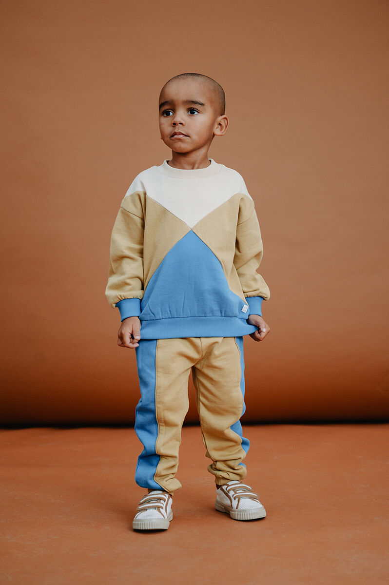 Ocker Sproet & Sprout Pullover SWEATSHIRT COLOURBLOCK BOYS - large