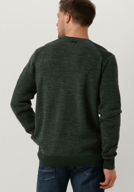 Grüne PME LEGEND Pullover R-NECK COTTON RIB MELEE KNIT - large