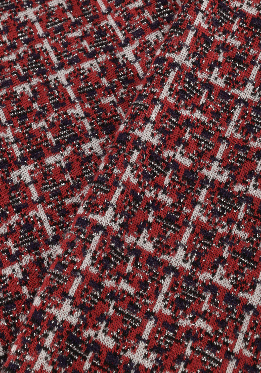 Rote VANILIA Hose TARTAN TWEED TUBE - large