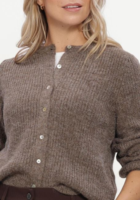 Braune MODSTR&Ouml;M Strickjacke CRISMD CARDIGAN - large