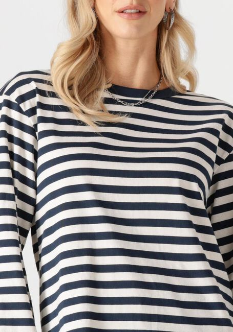 Blaue MODSTRÖM Tops & T-shirts HELLENMD LS STRIPE T-SHIRT - large