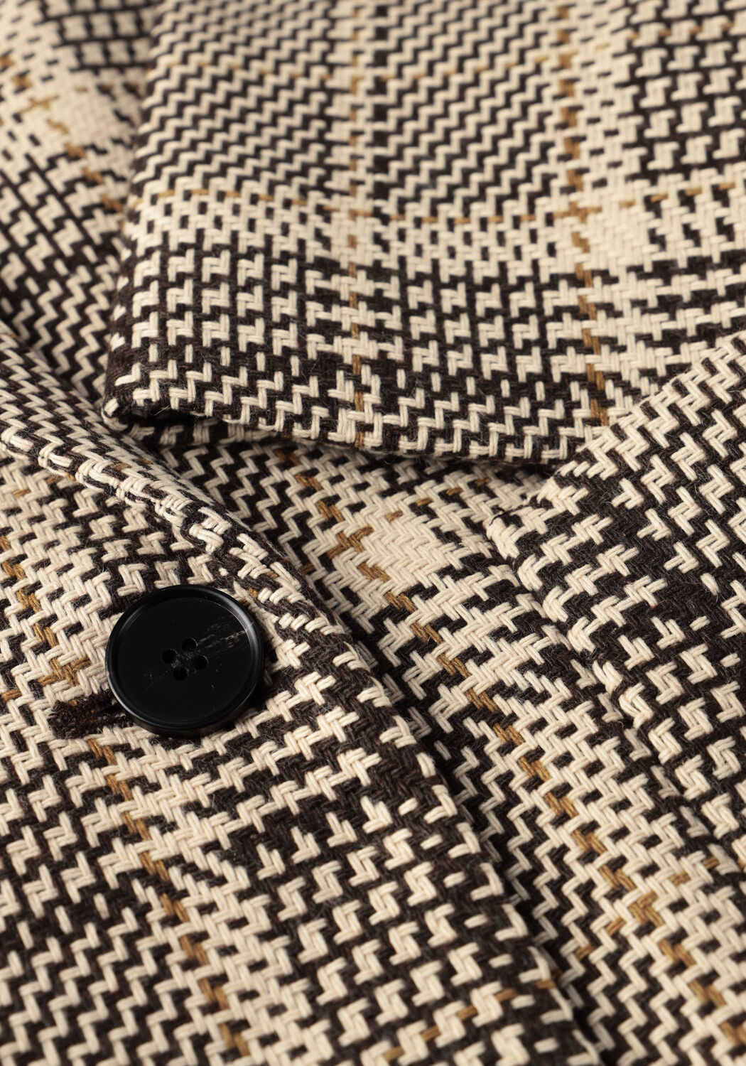 Braune HAUTE L'AMITI&Eacute; Blazer BLANKET CHECK BLAZER - large