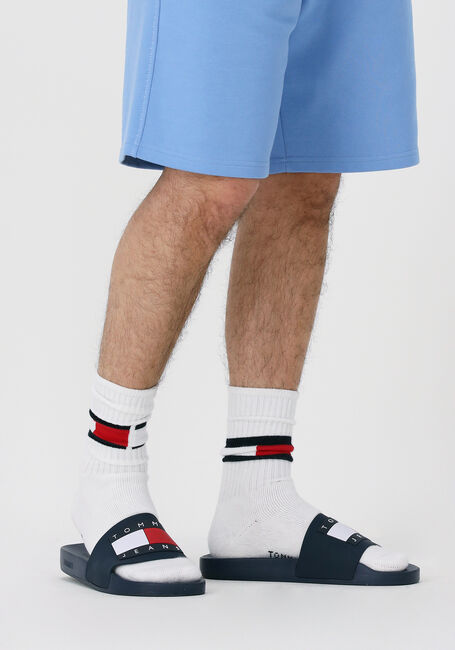 Blaue TOMMY JEANS Badelatschen TOMMY JEANS MENS FLAG POOL SLIDE - large