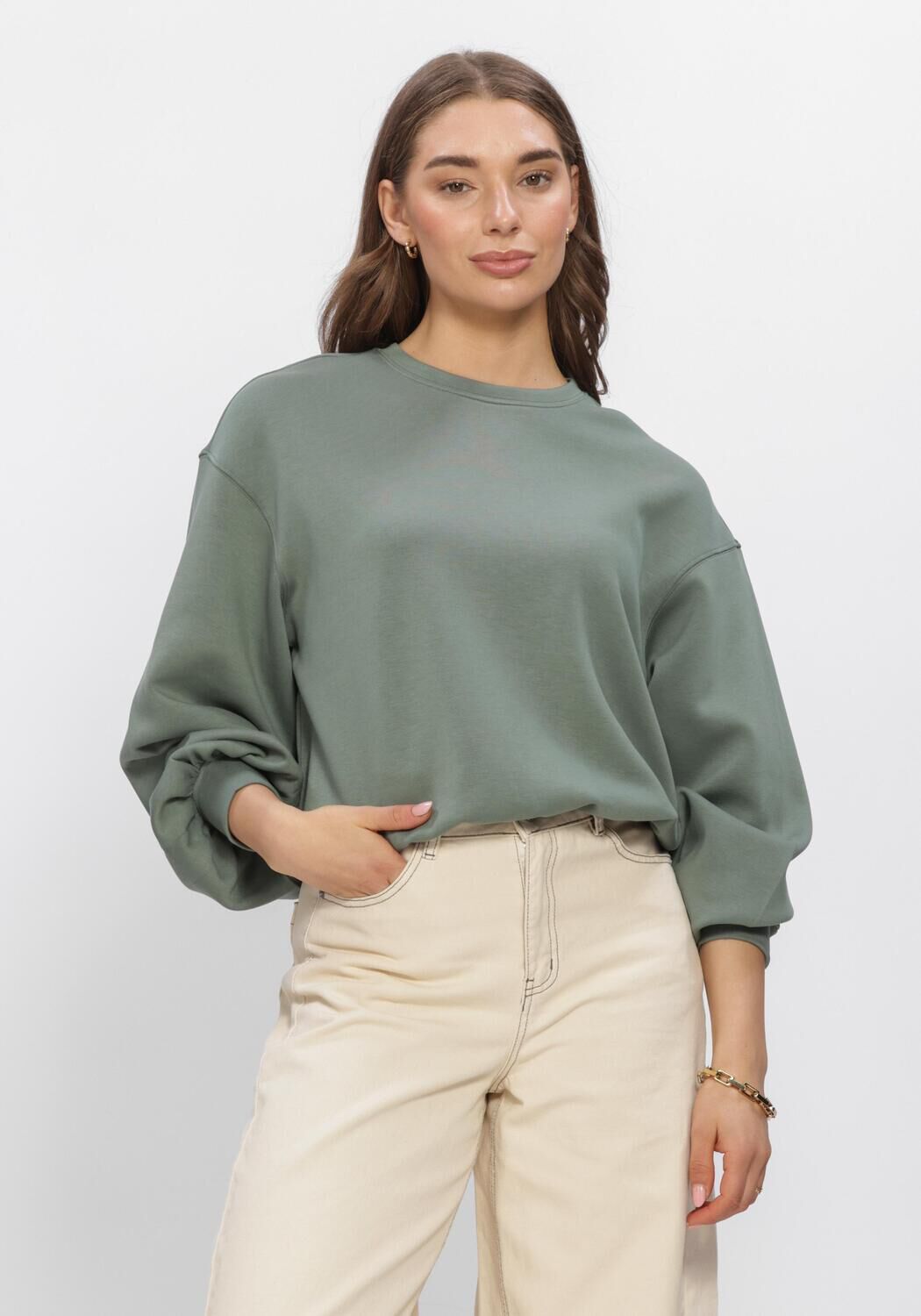 Gr&uuml;ne MSCH COPENHAGEN Sweatshirt MSCHBRIONNA IMA Q SWEATSHIRT - large