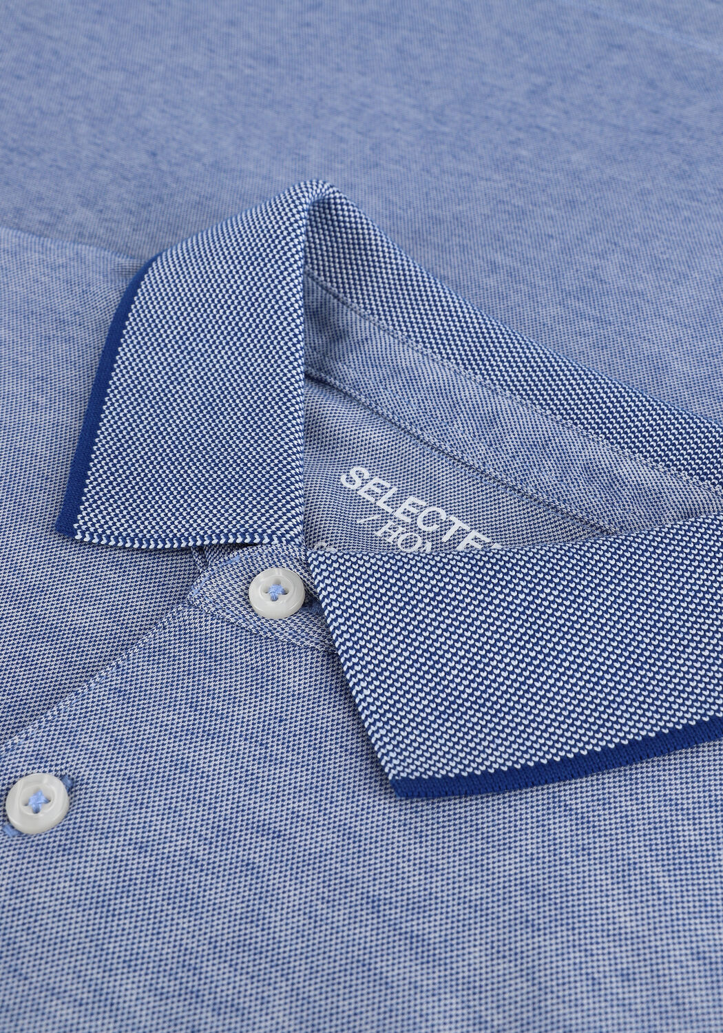 Hellblau SELECTED MEN Polo-Shirt SLHLEROY COOLMAX SS POLO B NOO - large