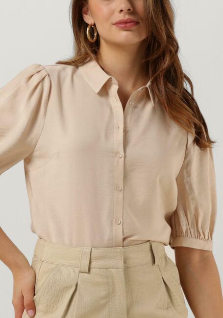 Sand ANOTHER LABEL T-shirt LIERRE STRUCTURED SHIRT - large
