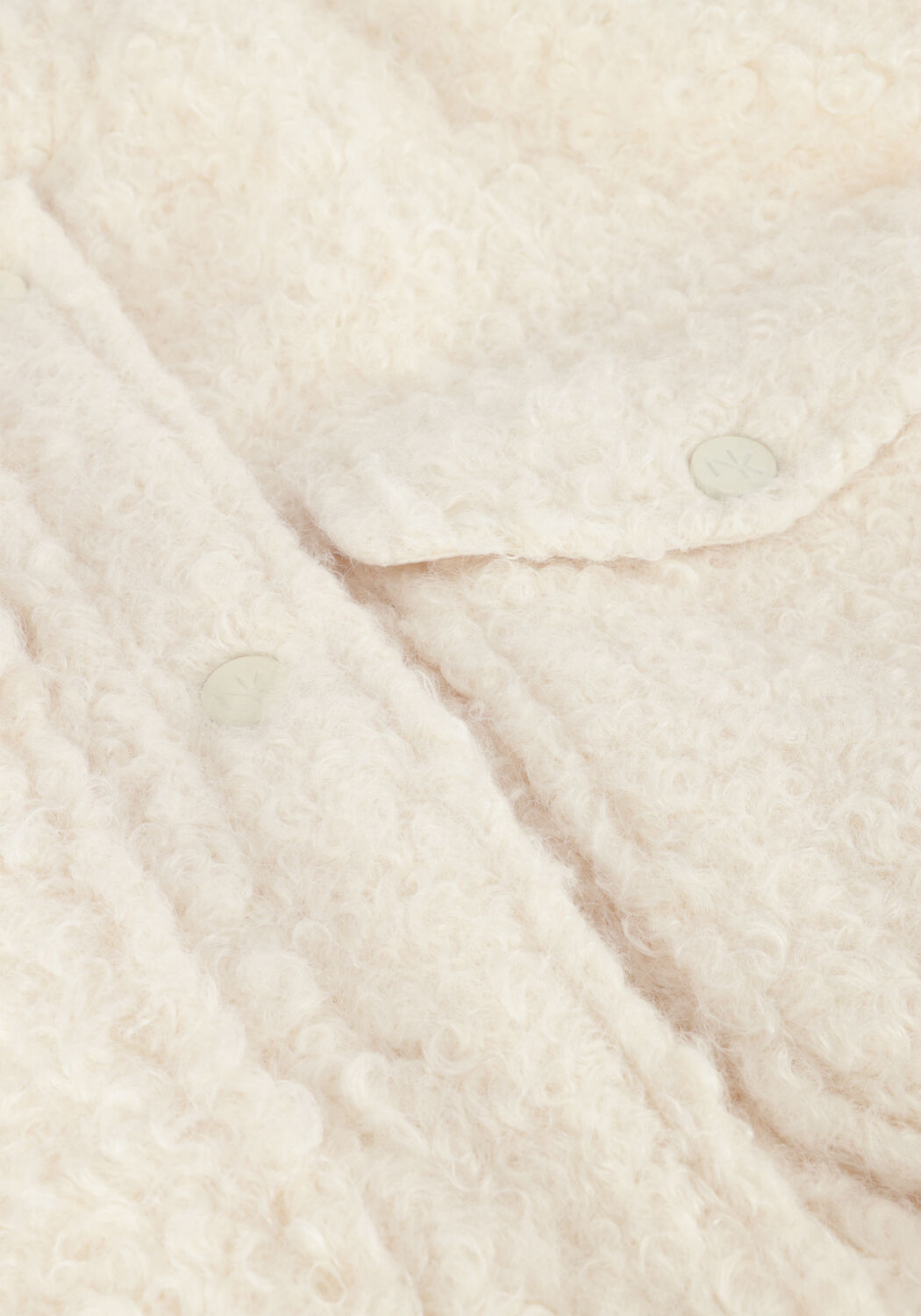 Wei&szlig;e NUKUS Gilet MIA GILET BOUCLE - large