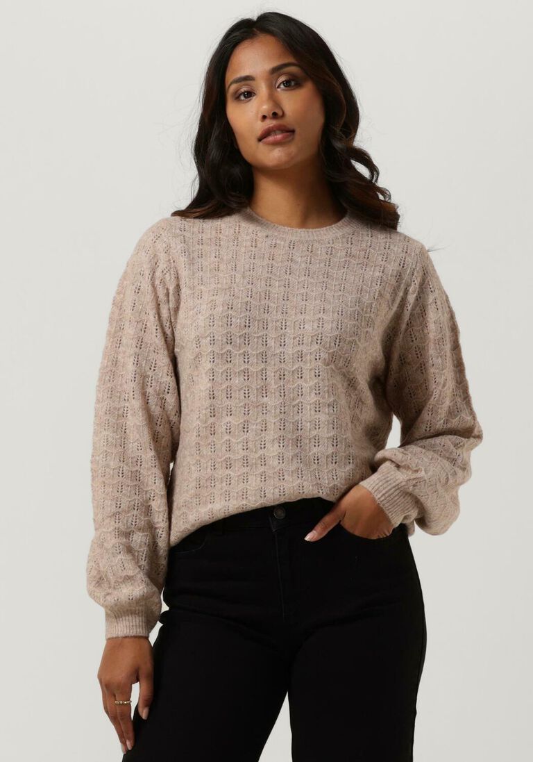 beige modström pullover alves o-neck