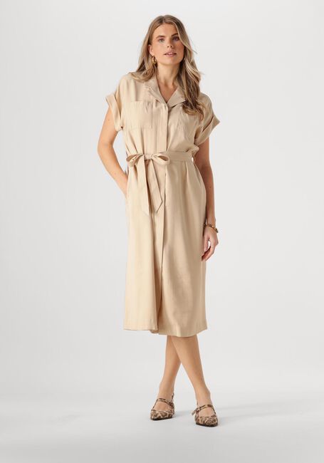 Beige MSCH COPENHAGEN Midikleid MSCHIMILA SELIA SS DRESS - large