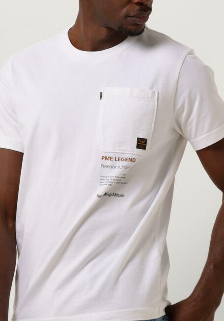 Ecru PME LEGEND T-shirt SHORT SLEEVE R-NECK PLAY SINGLE JERSEY - large