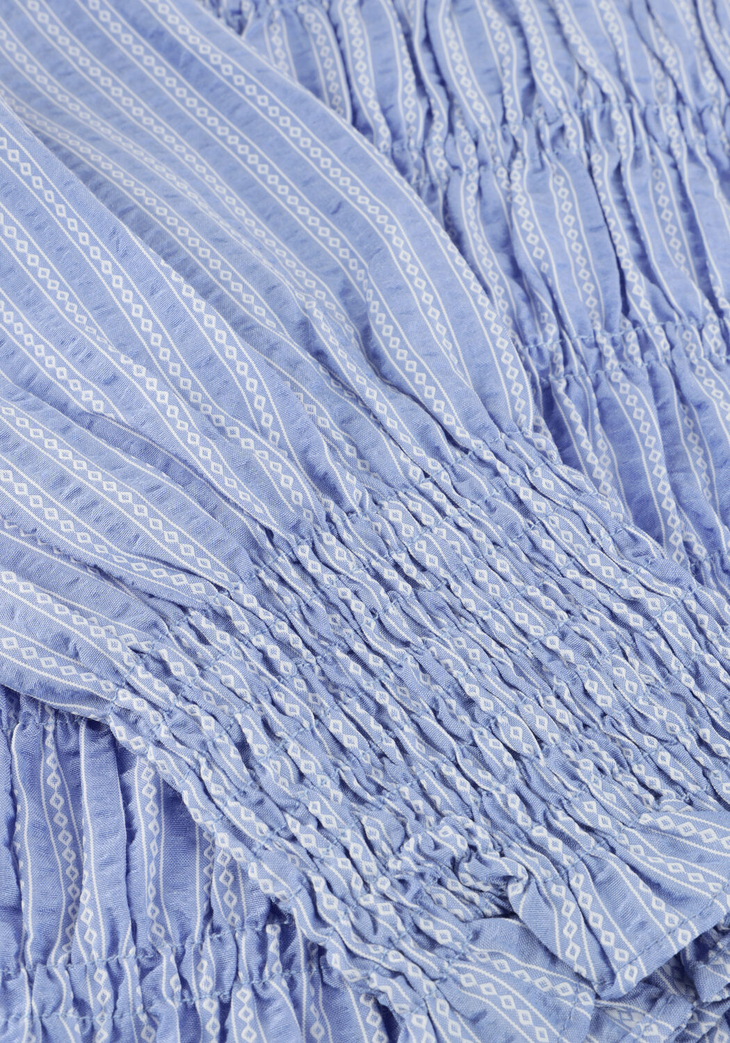 Blaue NEO NOIR Blusen POSSA TWIST STRIPE BLOUSE - large