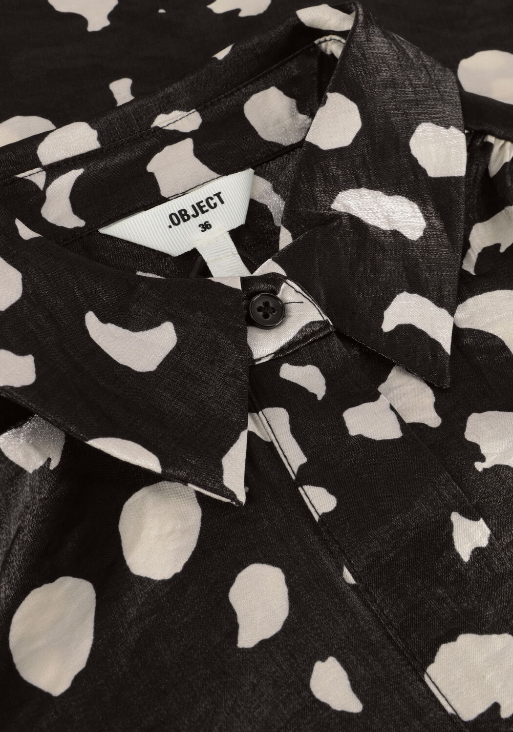 Schwarze OBJECT Minikleid OBJOMIKA L/S DRESS - large