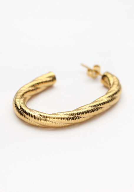 Goldfarbig NOTRE-V Ohrringe OORBELLEN GROOT GEDRAAID - large