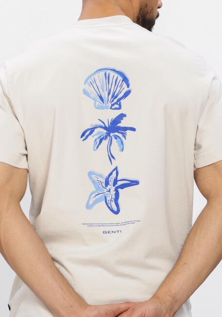 Beige GENTI T-shirt T-SHIRT SS 1223 - large
