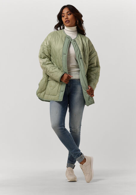 Grüne TOMMY JEANS Wattierte Jack TJW OVERSIZE ONION QUILT JACKET - large