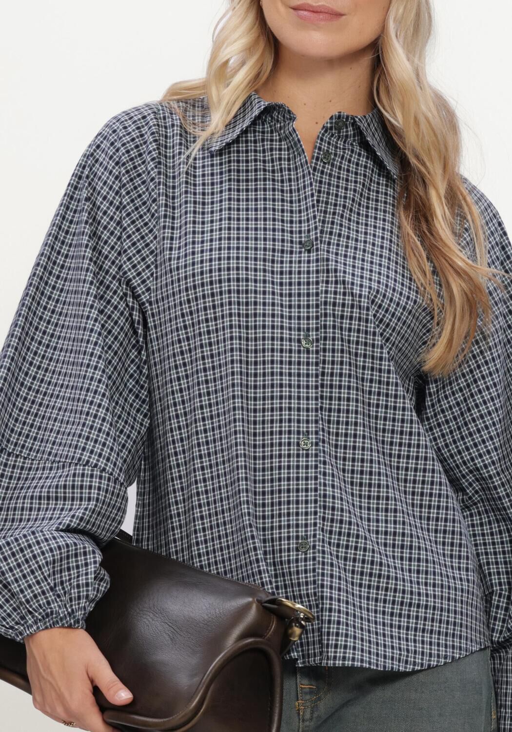 Dunkelblau MY ESSENTIAL WARDROBE Blusen MWILSE BALLOON SLEEVE SHIRT - large