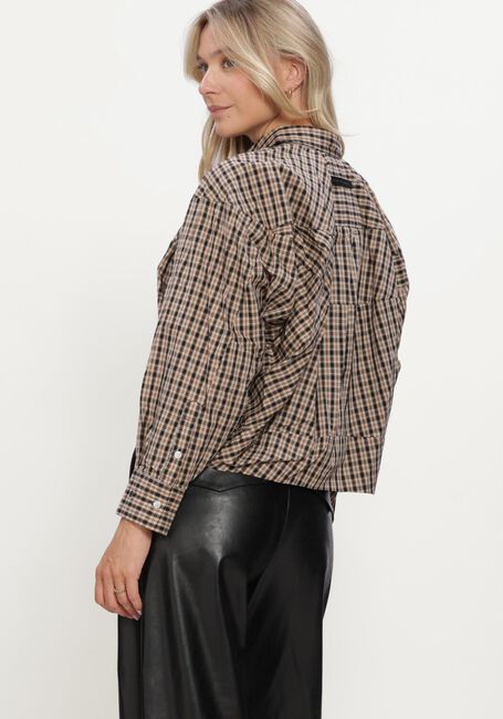 Sand HAUTE L'AMITI&Eacute; Blazers SOPHIE DESSERT CHECK SHIRT - large