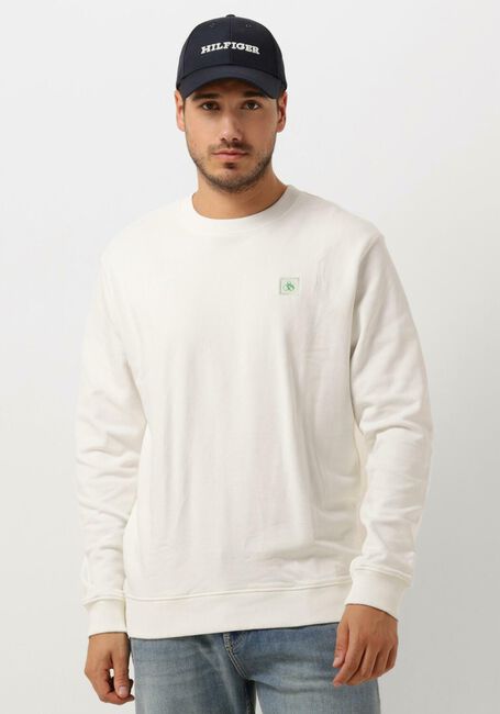 Weiße SCOTCH & SODA Sweatshirt SEASONAL ESSENTIALS - CLASSIC LOGO BADGE SWEATSHIRT - large