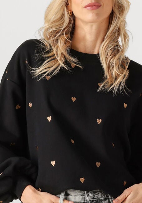 Schwarze YDENCE Pullover SWEATER HEARTS - large