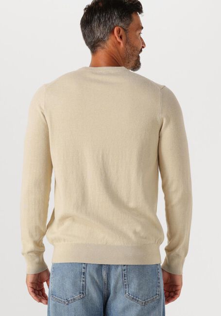 Taupe LYLE & SCOTT Pullover COTTON MERINO CREW NECK JUMPER - large