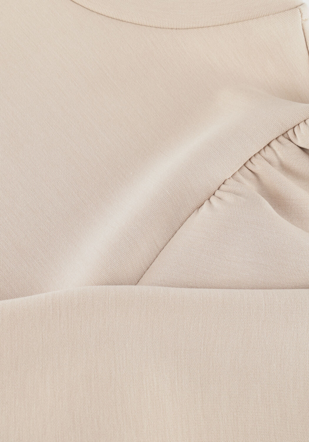 Beige SELECTED WOMEN Pullover SLFTENNY 3/4 SWEAT TOP - large