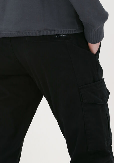 Schwarze CALVIN KLEIN Cargohosen SKINNY WASHED CARGO PANT - large