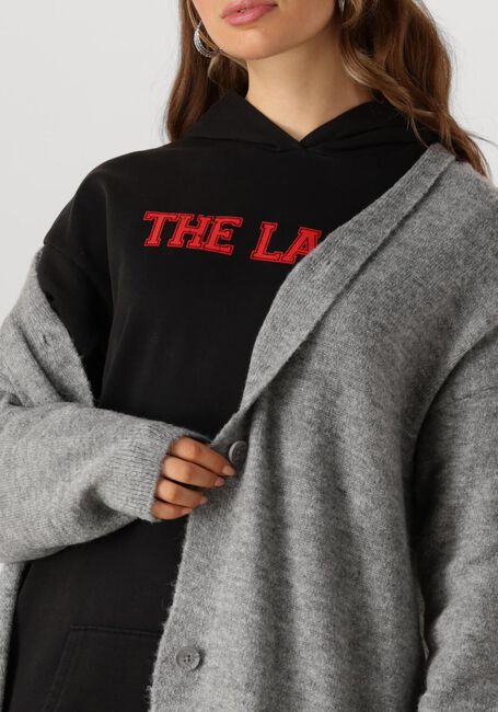 Graue ALIX THE LABEL Strickjacke LADIES KNITTED FLUFFY LONG - large