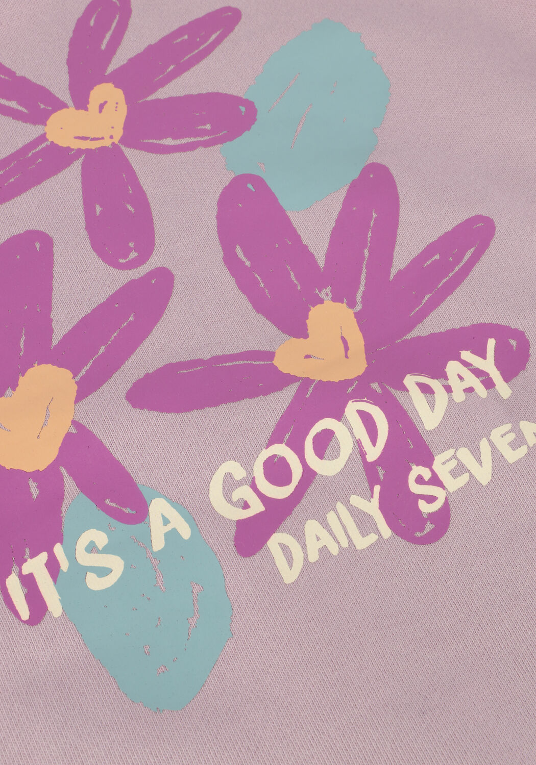 Hell-Pink DAILY7 Sweatshirt SWEATER FLOWER BACKPRINT - large