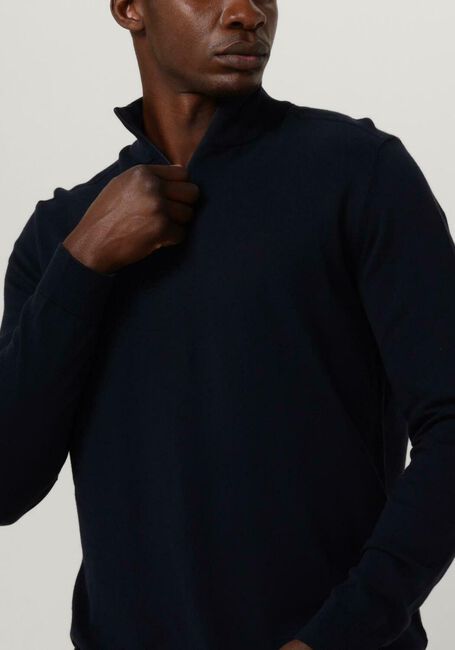 Dunkelblau SELECTED HOMME Pullover SLHBERG HALF ZIP CARDIGAN NOOS - large