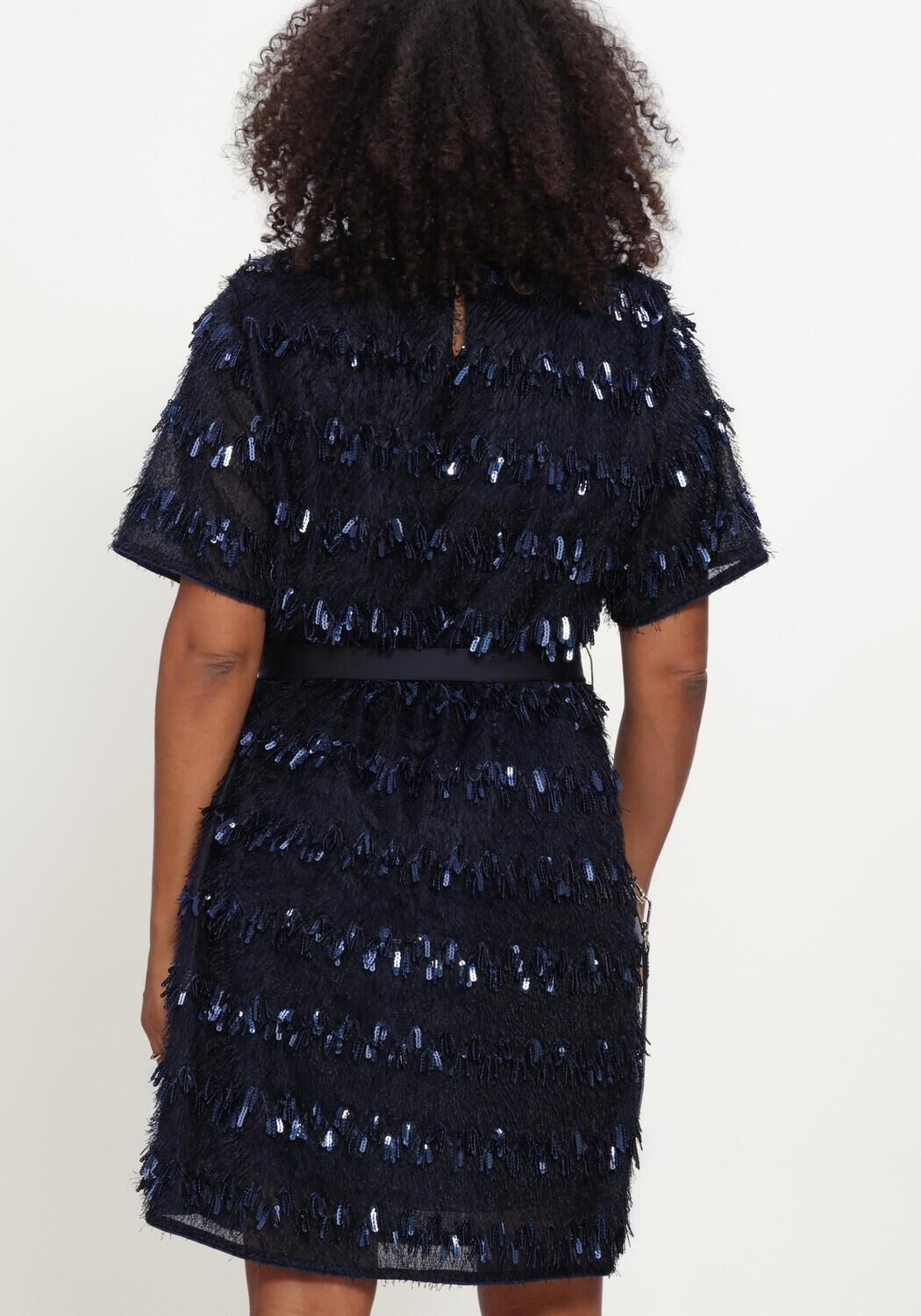 Dunkelblau POM AMSTERDAM Minikleid INEZ ETERNAL BLUE - large