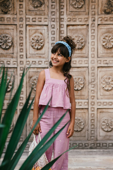 Rosane PETIT BLUSH Weite Hose WIDE LEG PANTS EMBROIDERY - large