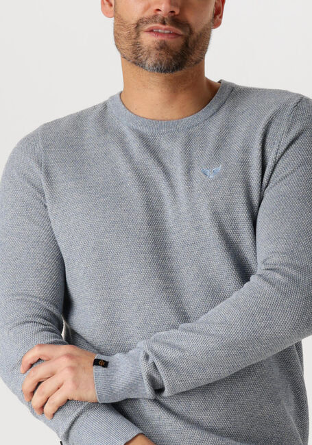 Blaue PME LEGEND Pullover R-NECK COTTON MODAL - large