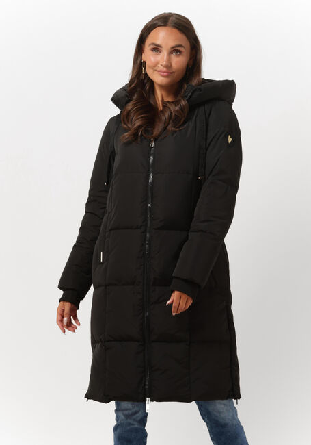 Schwarze MOS MOSH Wattierte Jack NOVA SQUARE DOWN COAT - large