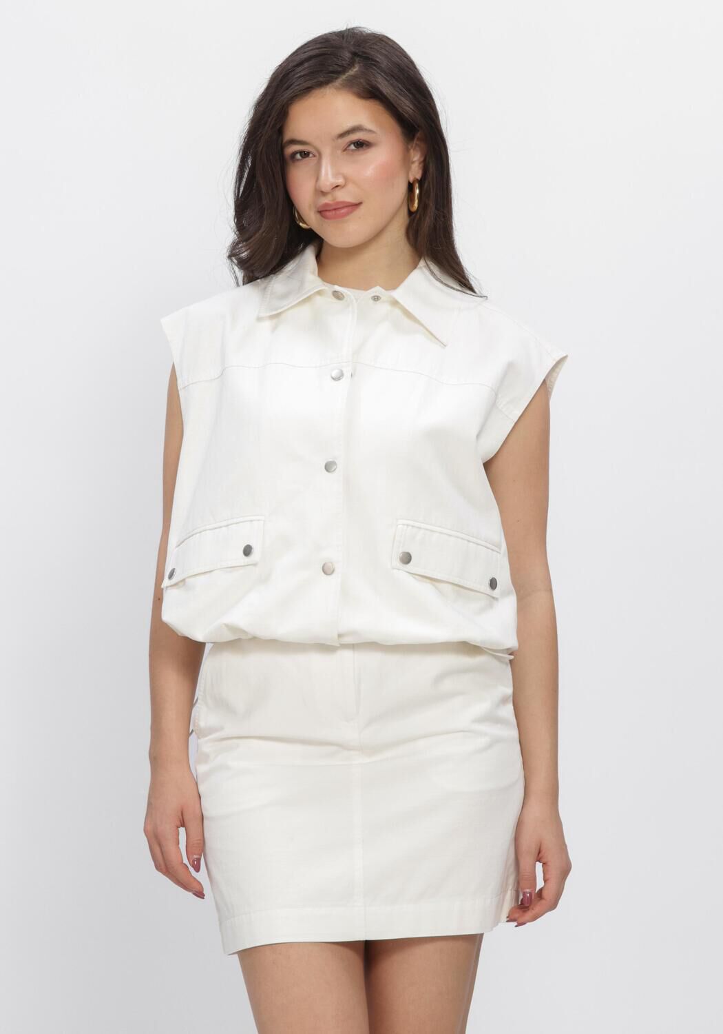 Wei&szlig;e MSCH COPENHAGEN Jacken MSCHJOSILYN VEST - large